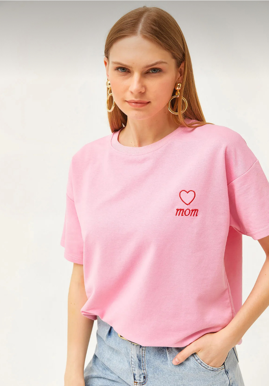 T-shirt Mom różowa zdjęcie 1