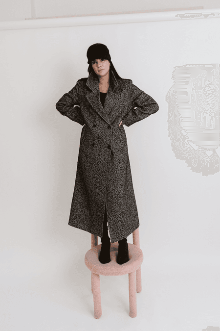 Płaszcz wełniany Berlin szary