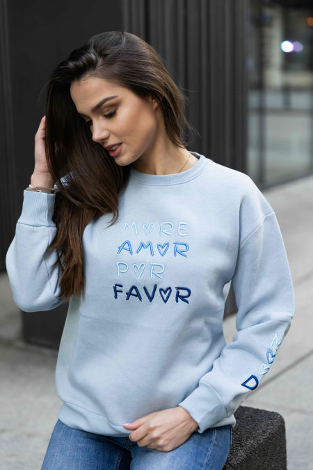 Bluza Amore niebieska