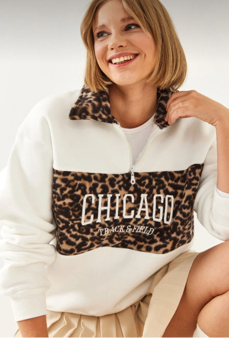 Bluza Chicago z kołnierzykiem 
