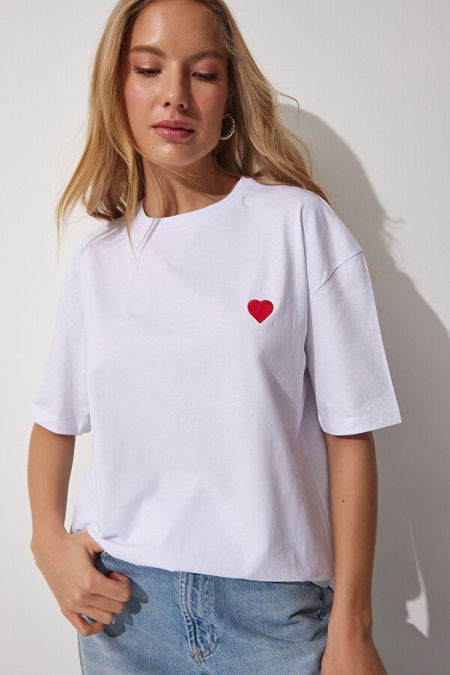 T-shirt amore biały